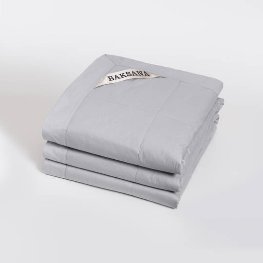 Baksana | Luxury Espresso Blanket |Silver